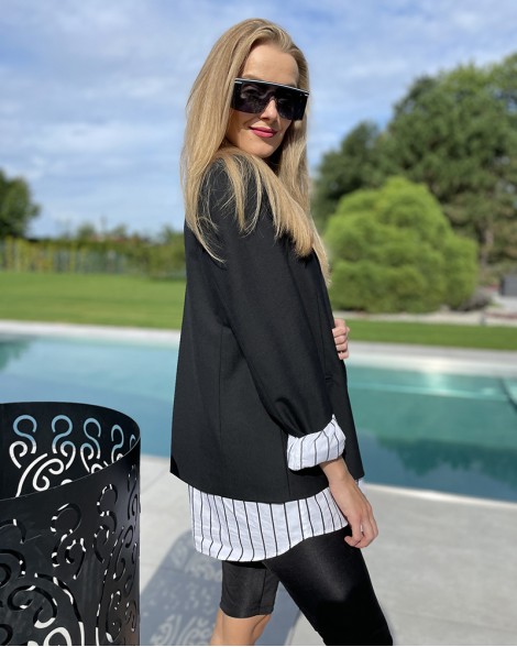 Sako dámské Pinko SPINONE GIACCA s košilovou vsadkou